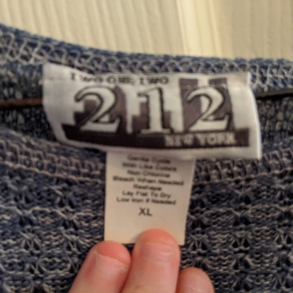 212 multi colored Striped Dolman Top - Picture 3 of 4